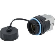 Embase RJ45 CAT 6A étanche avec bouchon