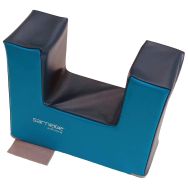 Embase rectangle turquoise/bleu marine