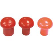 Embouts de sécurité grand modèle - Rouge - Lot de 25 - Talia