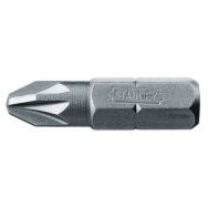 Embouts de vissage 1/4'' pozidriv PZ2 25 mm - Stanley