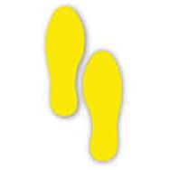 Empreinte de pas adhésive LeanStripe - Jaune - Ergomat
