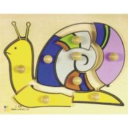 Encastrement bois : l'escargot 8 pièces