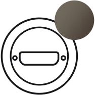 Enjoliveur pour prise sub D9 ou vidéo HD 15 graphite