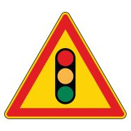 Panneau de signalisation de danger Type AK 17