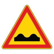 Panneau de signalisation de danger Type AK 2