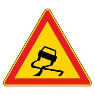 Panneau de signalisation de danger Type AK 4