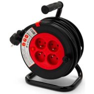 Enrouleur bricolage, 4 prises, H05VV-F3G1.5MM2, 15M , NF
