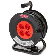 Enrouleur bricolage, 4 prises, H05VV-F3G1.5MM2, 25M , NF,CE