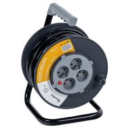 Enrouleur de câble électrique à clapets 25m NF