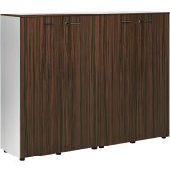 Ensemble 2 armoires mi hautes portes battantes - Quadrifoglio