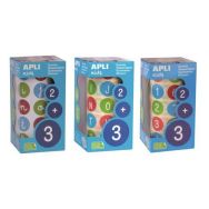 Ensemble 3 rouleaux gommettes chiffres, lettres minuscules et majuscules