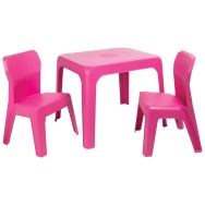 Ensemble JAN maternelle T2 - 1 table 2 chaises polypropylène - Garbar