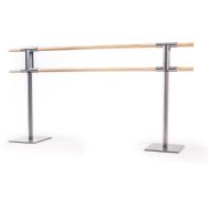 Ensemble de 2 poteaux de danse double sans roulette et 2 barres de 2m