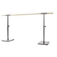Ensemble de 2 poteaux de danse réglables en hauteur + roulettes et 1 barre de 2m