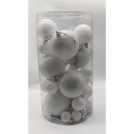 Ensemble de 39 boules à décorer plastique