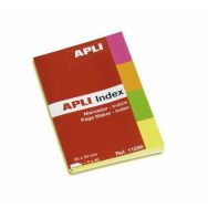 Ensemble de 4 blocs de 40 feuilles marque-pages 20x50 mm assorties repositionnables