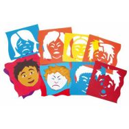Ensemble de 6 pochoirs les expressions