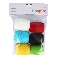 Ensemble de fil raphia de papier 6 couleurs Ø4-8mm 30m