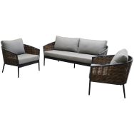 Ensemble détente MUSE wicker/alu - graphite
