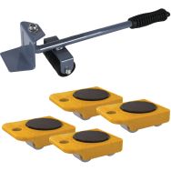 Ensemble lève meuble avec 4 mini support roulant-150kg