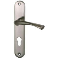 Ensemble poignées en aluminium à trou de cylindre Léa