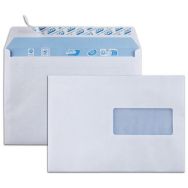 Enveloppe blanche 80g bande de protection avec fenêtre - Everyday