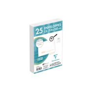 Enveloppes extra blanc C6 claircode 80g - Clairefontaine