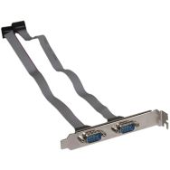 Equerre slot série DB9 2 ports