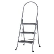 Escabeau chromé 3 marches