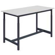 Etabli Pth plateau Mélaminé 19 mm L1500 P750 Réglable 759-1039 7016 Anthracite