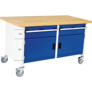 Etabli compact avec armoire et tiroirs - 2 tiroirs/2 portes