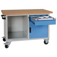 Etabli mobile 1 porte, 1 tiroir et 1 niche 1250 x 877 x 700 mm