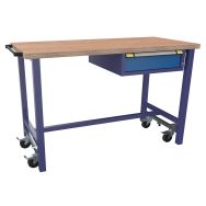 Etabli mobile 1 tiroir avec roues escamotables Thurmetall