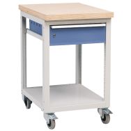Établi mobile Modul - 1 tablette, 1 tiroir