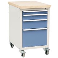 Établi mobile Modul - 4 tiroirs