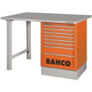 Établi plateau 6 tiroirs orange 1500x750x1030mm