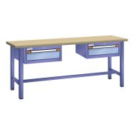 Etabli plateau multiplex prof. 70 cm haut. 94 cm 2 tiroirs 15 cm Thurmetall