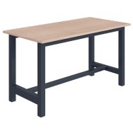 Etabli simple CKS plateau hêtre 2000 x 750 mm - Anthracite