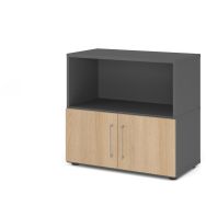 Étagère avec 2 portes - 2 niveaux - Hammerbacher