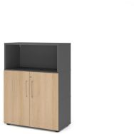 Étagère avec 2 portes - 3 niveaux - Hammerbacher