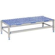 Etagère basse rayonnage  alimentaire 1 niveau L/H/P 119,2x30x50 cm TOURNUS