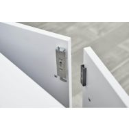 Étagère étroite 4 tiroirs et 1 niveau Advanced-Graphite-Gris