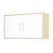 Etagère murale Confetti largeur 92 cm - 2 portes - finition blanc