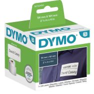 Etiquette Dymo LabelWriter - expédition/badge nominatif - Blanc