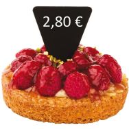 Étiquette triangle noire - Lot de 100