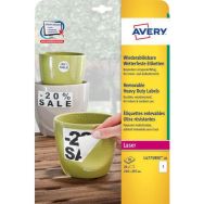 Étiquette ultra-résistante enlevable polyester Laser - Avery