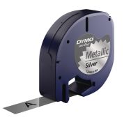 Étiquettes métalliques 12mmx4m LetraTag