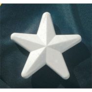 Etoile 100 mm styropor blanches (Sachet de 25)