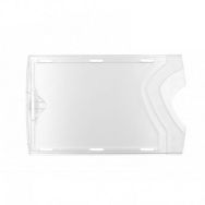 Etui-carte avec 2 faces cristales