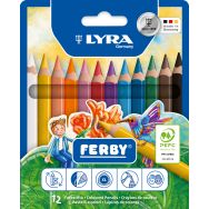 Etui 12 crayons Ferby 12 cm Ø mine 6,25 mm